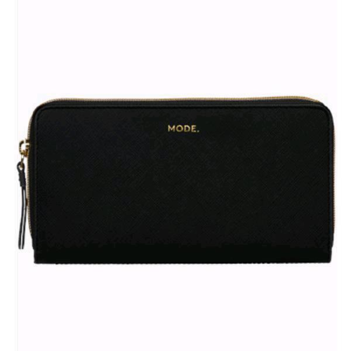 DBRAMANTE 1928 LA PURSE PORTAFOGLIO IN PELLE 24 CM 8 SCOMPARTI NERO